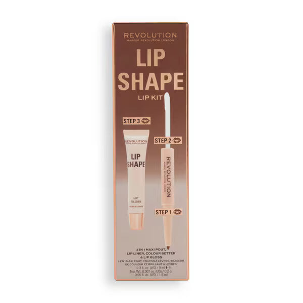 Revolution Lip Shape Kit Coco Brown, imported from the UK