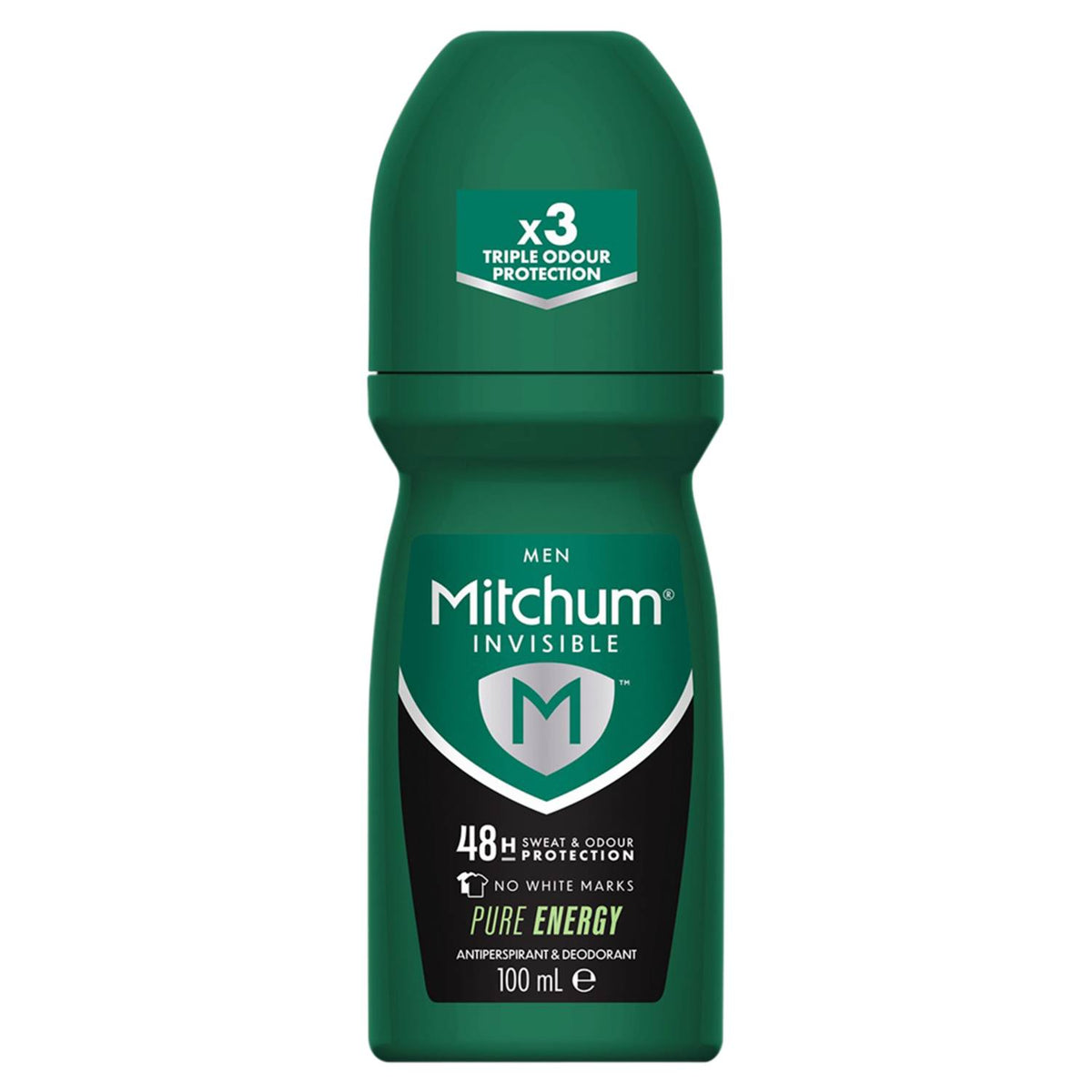 Mitchum Invisible Men Pure Energy antiperspirant 100ml (British brand)