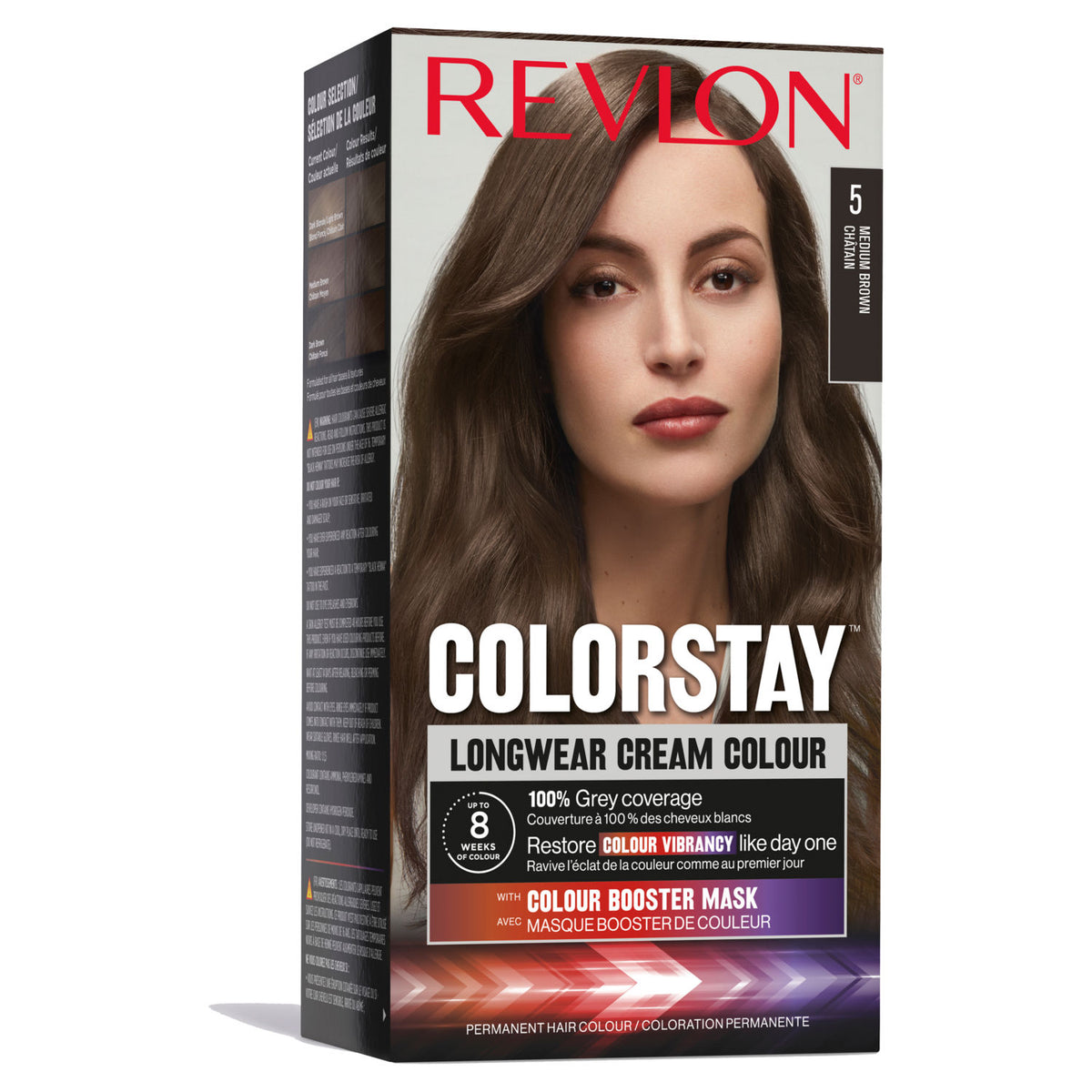 Revlon Colorstay 5 Medium Brown longwear cream colour (British brand)