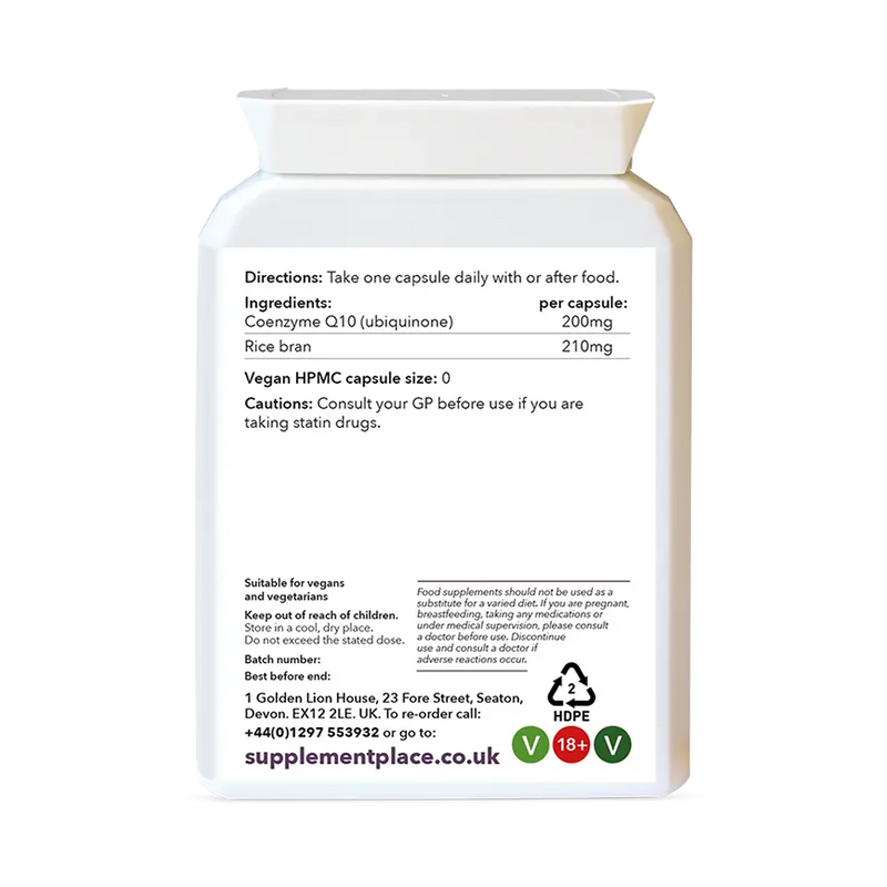 Supplement Place CoQ10 200mg 240 capsules - British product