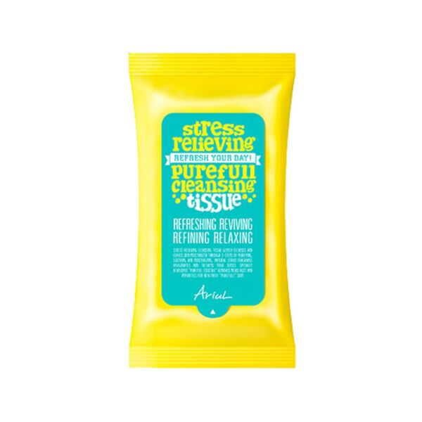 Ariul stress relieving purefull cleansing tissue 15 wipes, UK version