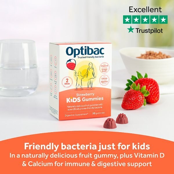 Optibac Probiotics Strawberry Kids - 30 Gummies