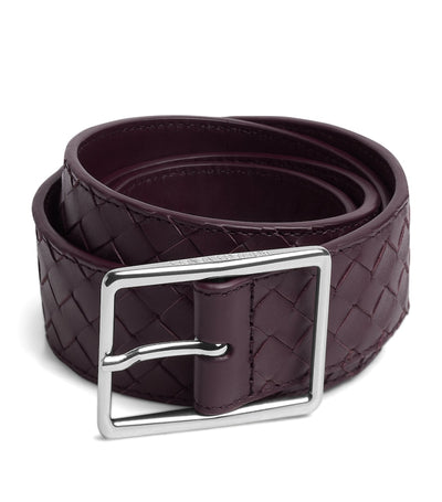 Harrods Bottega Veneta Calfskin Intrecciato Piccolo Belt 3.5cm- Buy online at McGrocer