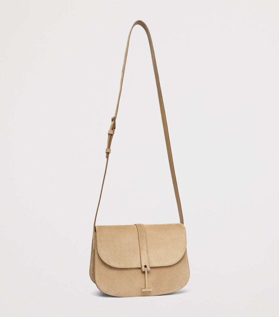 TOM FORD large suede cross-body bag (British brand)