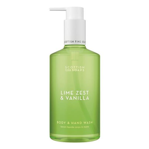 Scottish Fine Soaps body wash Lime Zest & Vanilla 300 ml, imported from the UK