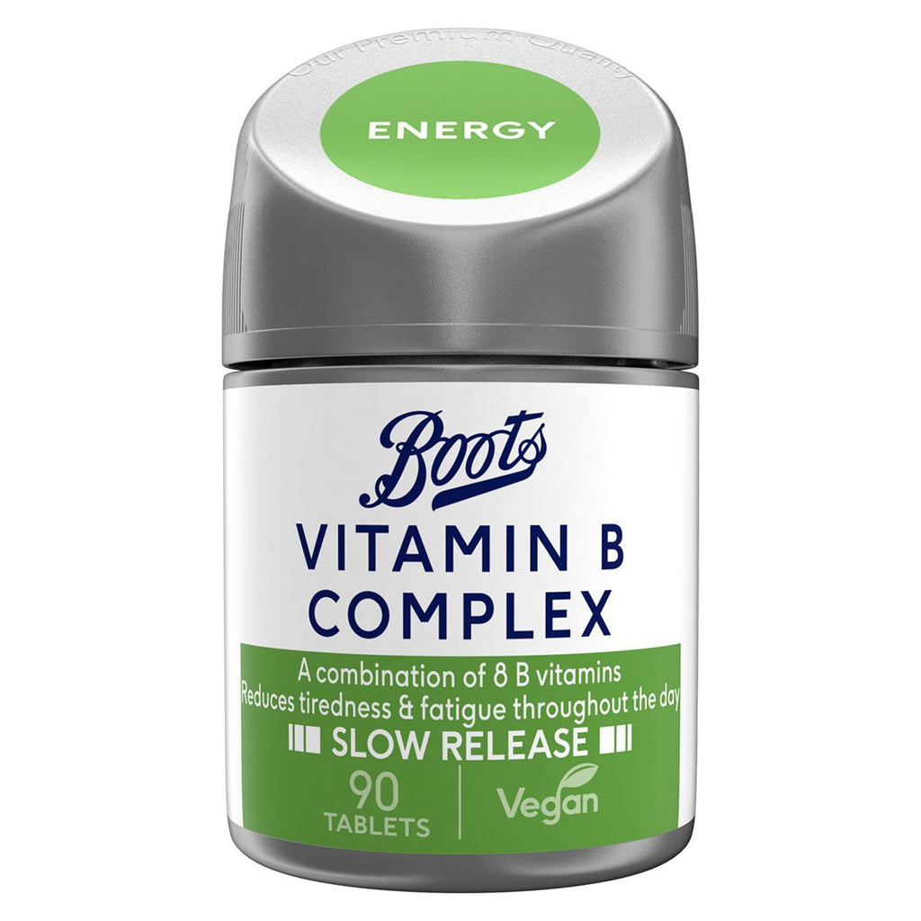 Boots Vitamin B Complex 90 Tablets - Slow Release (3 months supply)