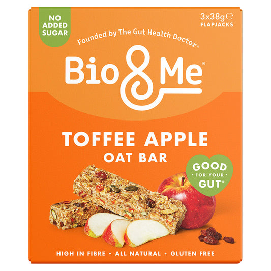 Bio & Me Toffee Apple Oat Bar 3x38g GOODS Sainsburys   