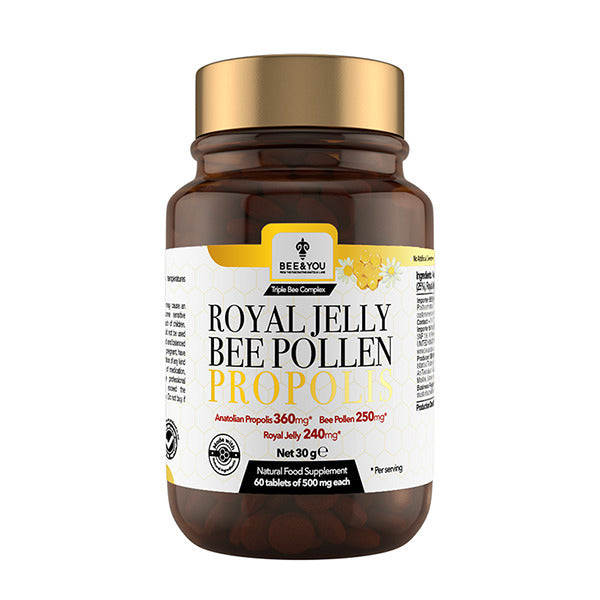 Bee&You propolis pollen royal jelly tablets 30g, imported from the UK