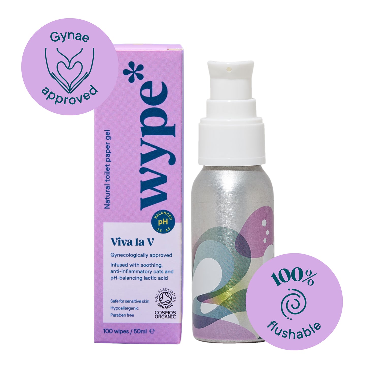 WYPE Viva la V intimate cleansing gel 50 ml, UK version