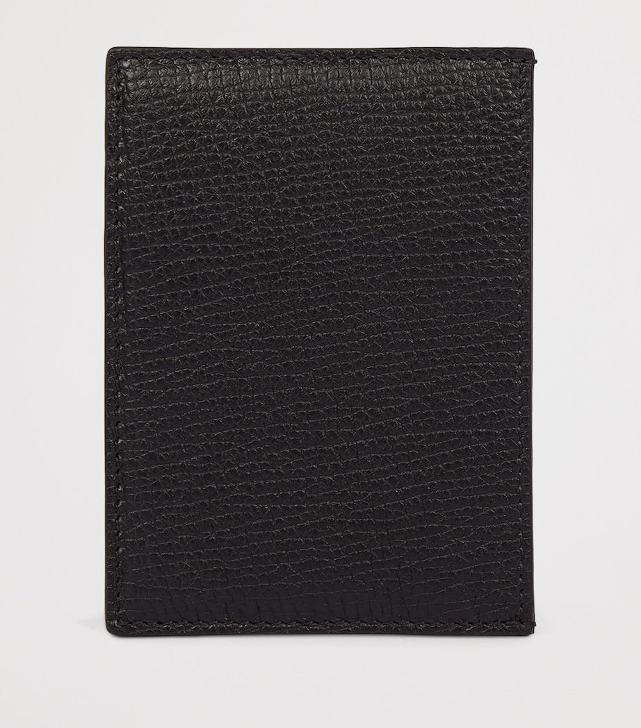 Smythson Ludlow calfskin card holder H8.5cm, imported from the UK