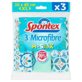 Spontex Mosaik microfibre cloths 40x30 cm, UK version