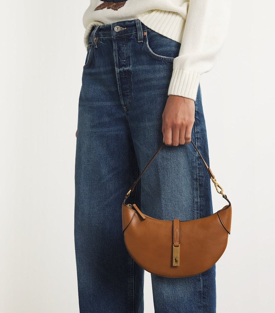 Polo Ralph Lauren leather Polo ID shoulder bag, UK version