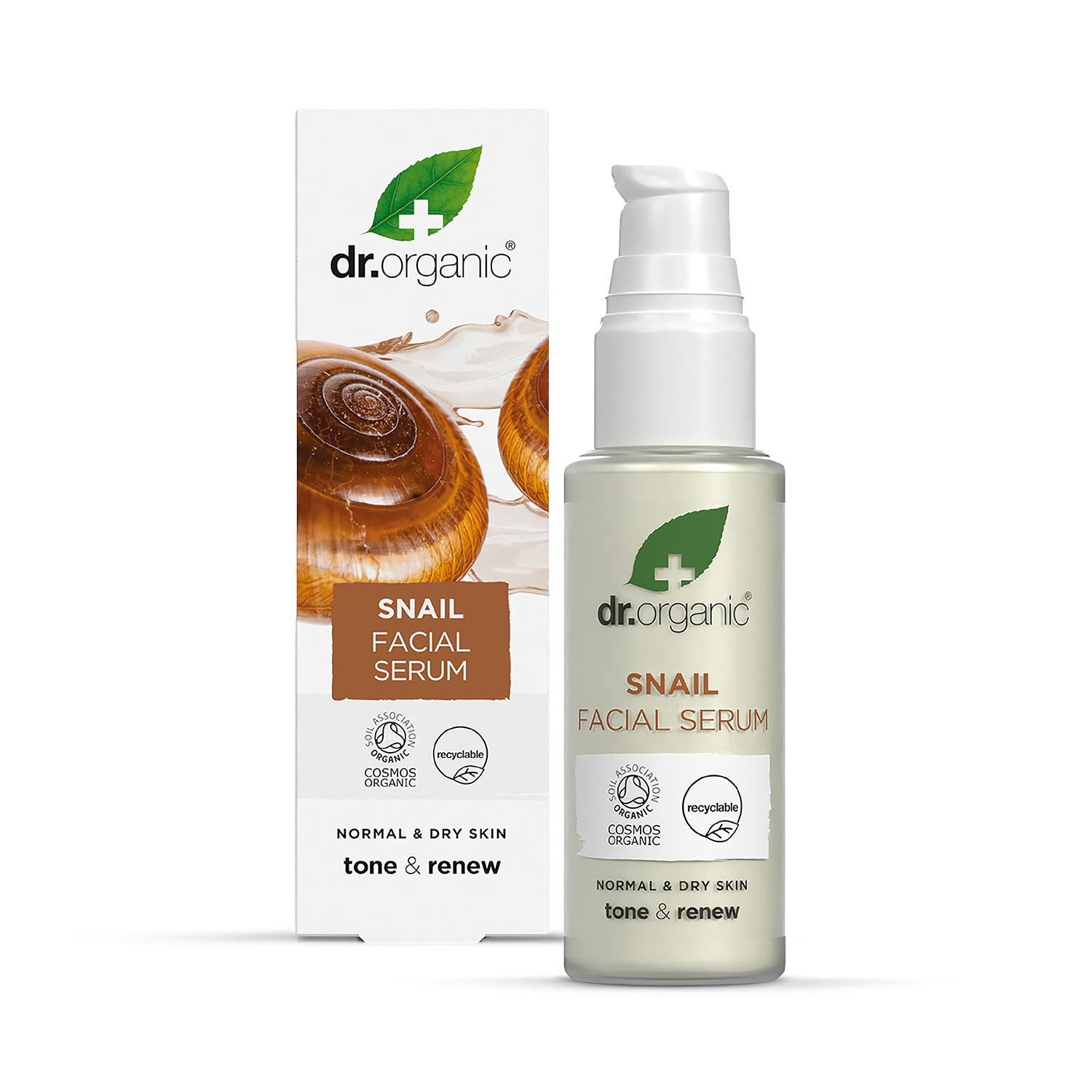 Dr Organic Snail Gel Facial Serum 30ml - British product