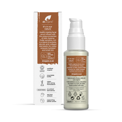 Dr Organic Healthy Ageing Snegleserum for ansikt 30ml