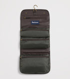 Barbour wax hanging wash bag - British product