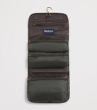 Barbour wax hanging wash bag - British product