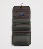Barbour wax hanging wash bag - British product
