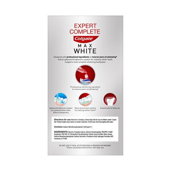 Colgate Max White Expert Complete Toothpaste 75ml GOODS Superdrug   