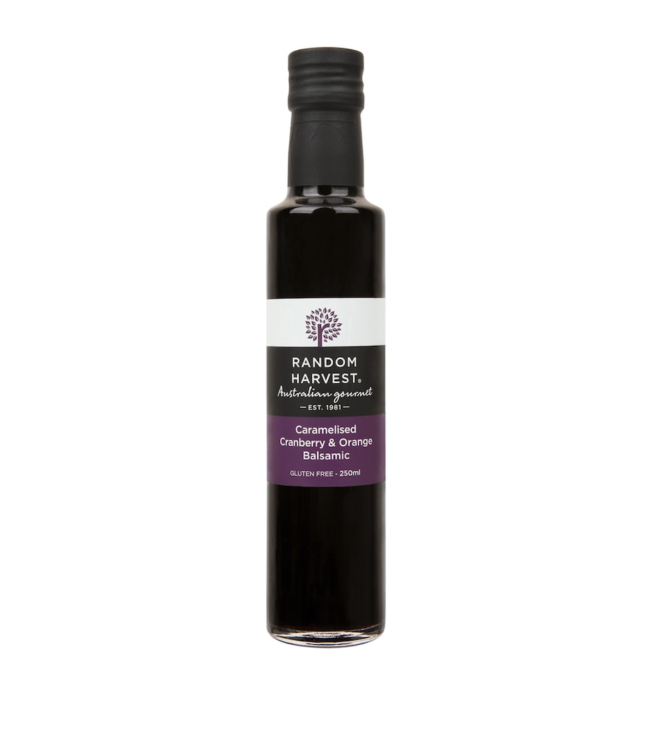 Random Harvest caramelised cranberry orange balsamic 250ml, imported from the UK