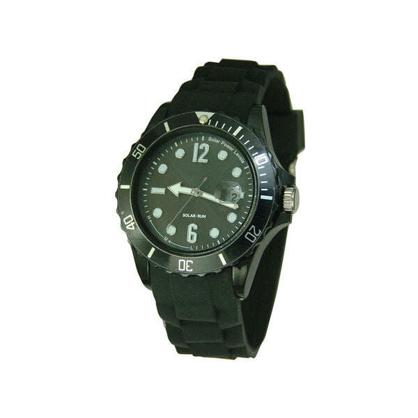 Lifemax solar sports watch black 30m waterproof - British product
