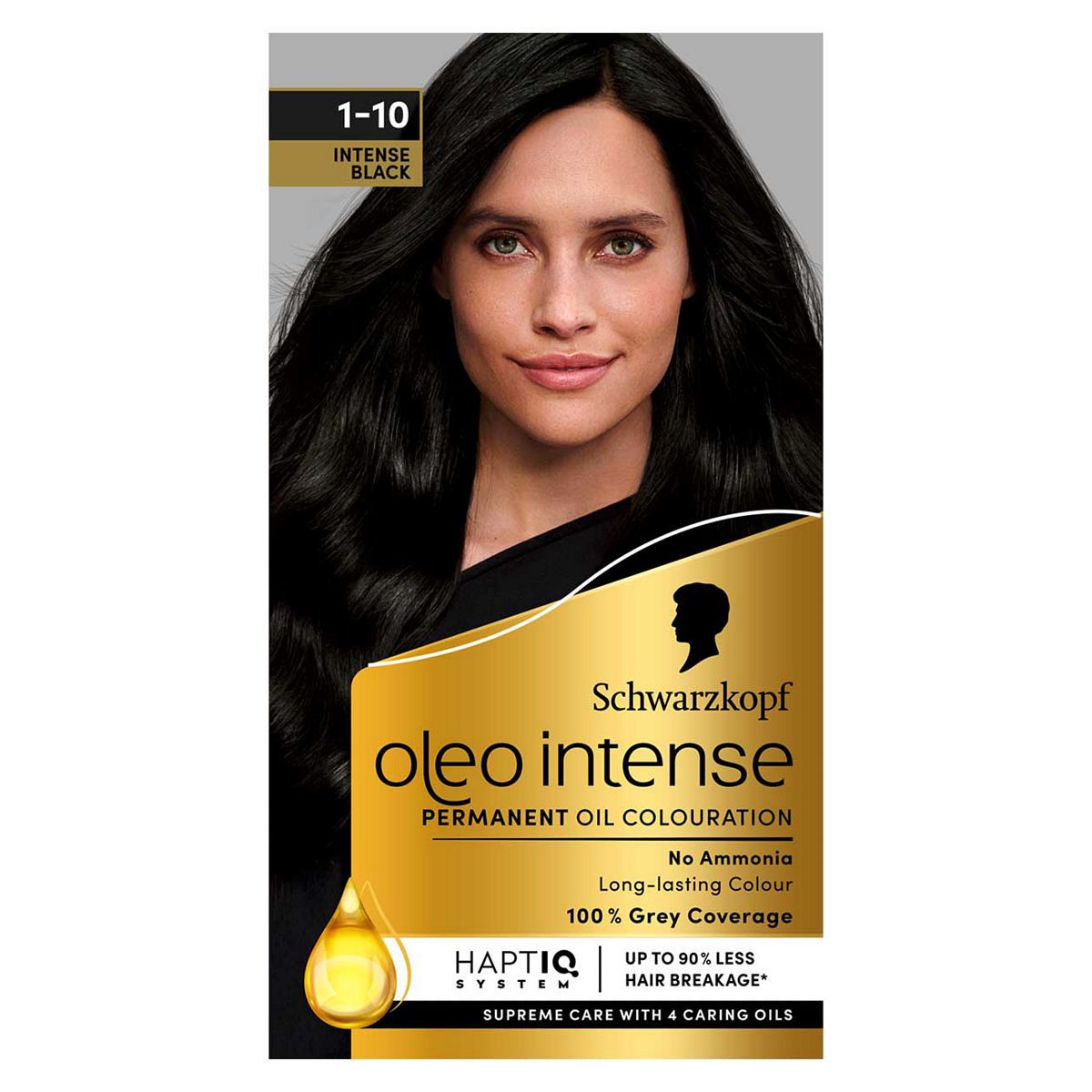 Schwarzkopf Oleo Intense Permanent Oil Colour 1-10 Intense Black Hair Dye GOODS Boots   