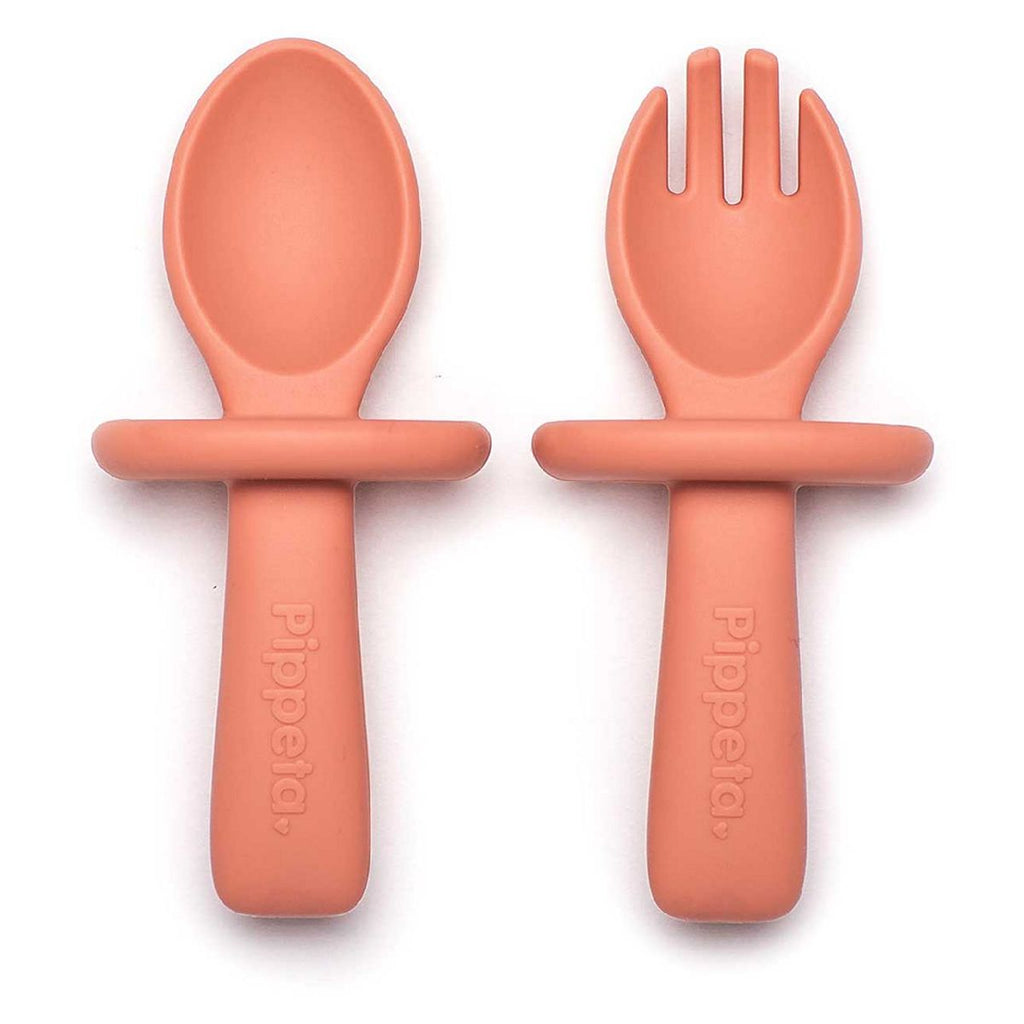 Pippeta My 1st Spoon & Fork Coral Pink