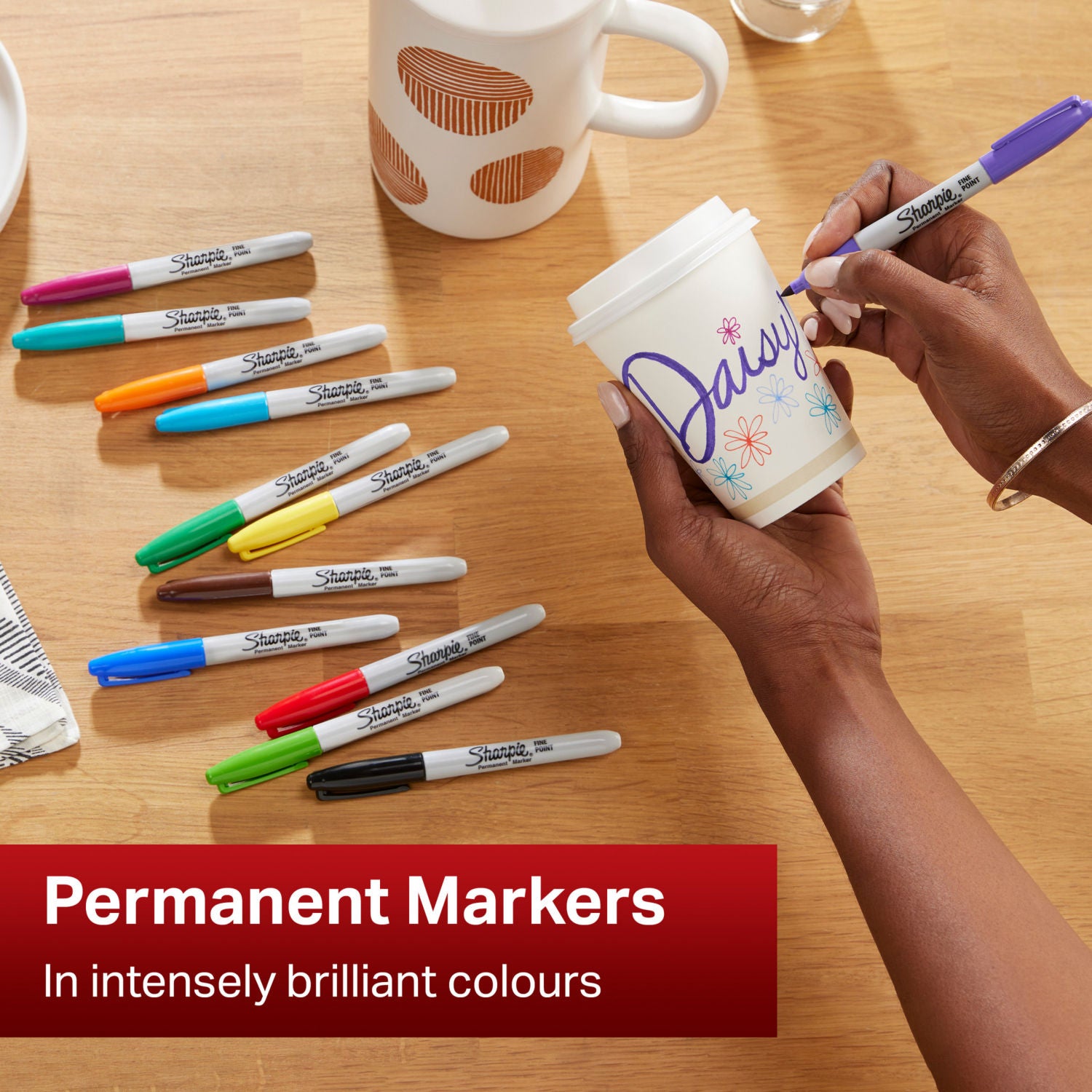 Sharpie permanent markers 4-pack in original colours (British brand)