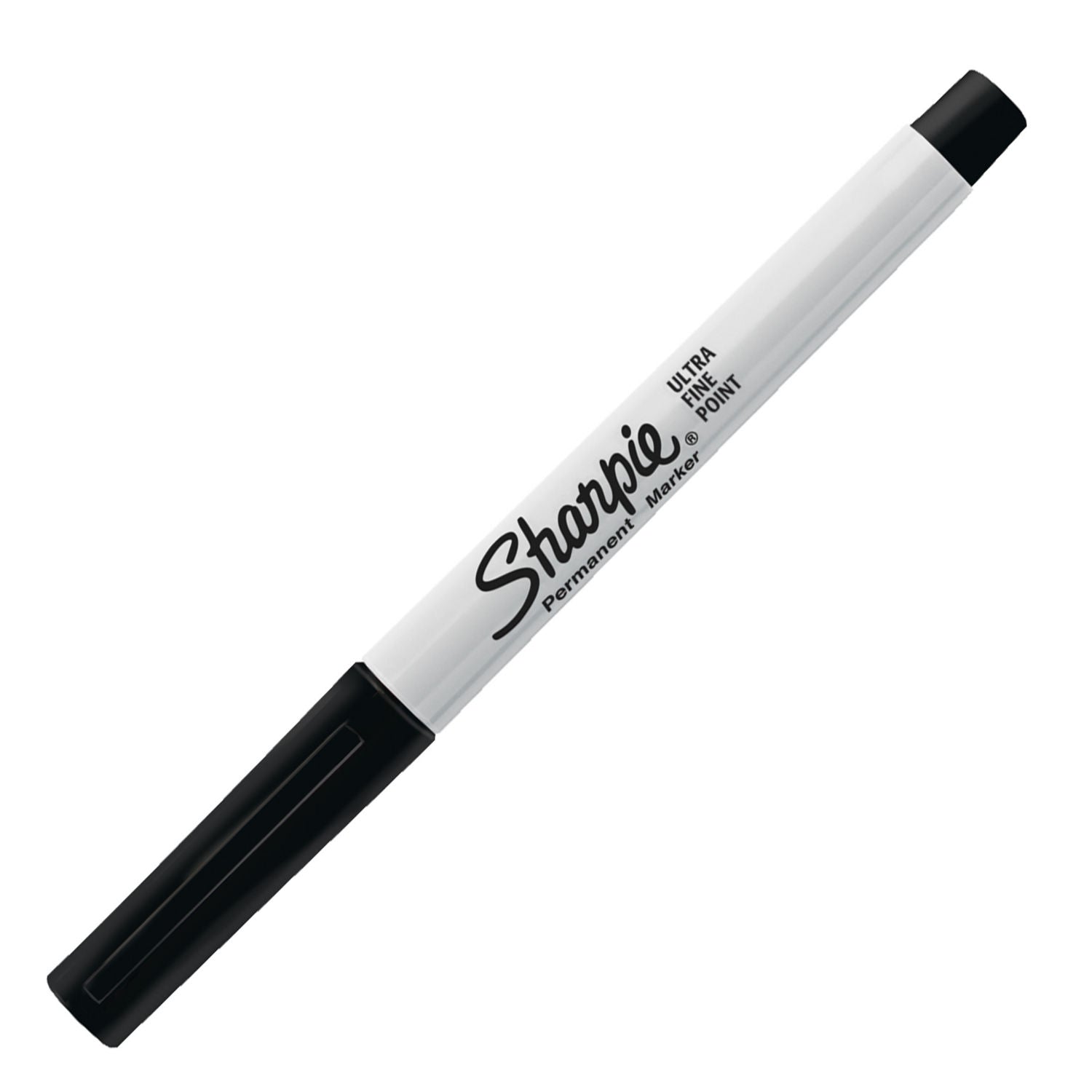 Sharpie permanent markers black pack of 2 (British brand)