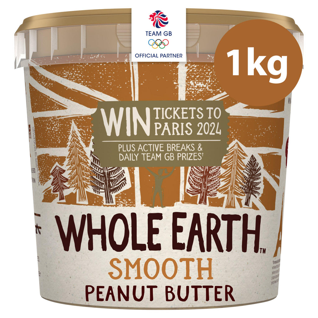 Whole Earth Smooth Peanut Butter 1kg