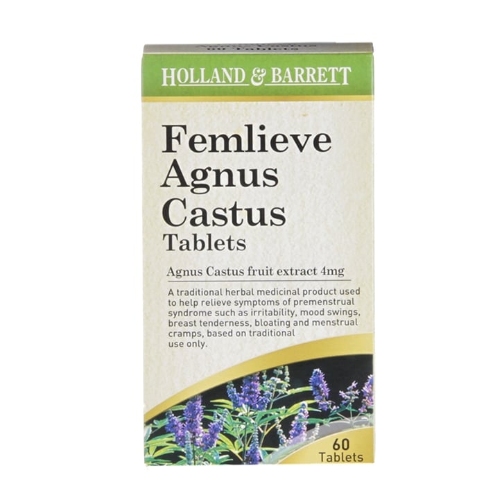 Holland & Barrett Femlieve Agnus Castus 4mg 60 Tablets