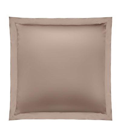 Harrods Gingerlily Silk Mocha Square Pillowcase 65cm x 65cm- Buy online at McGrocer
