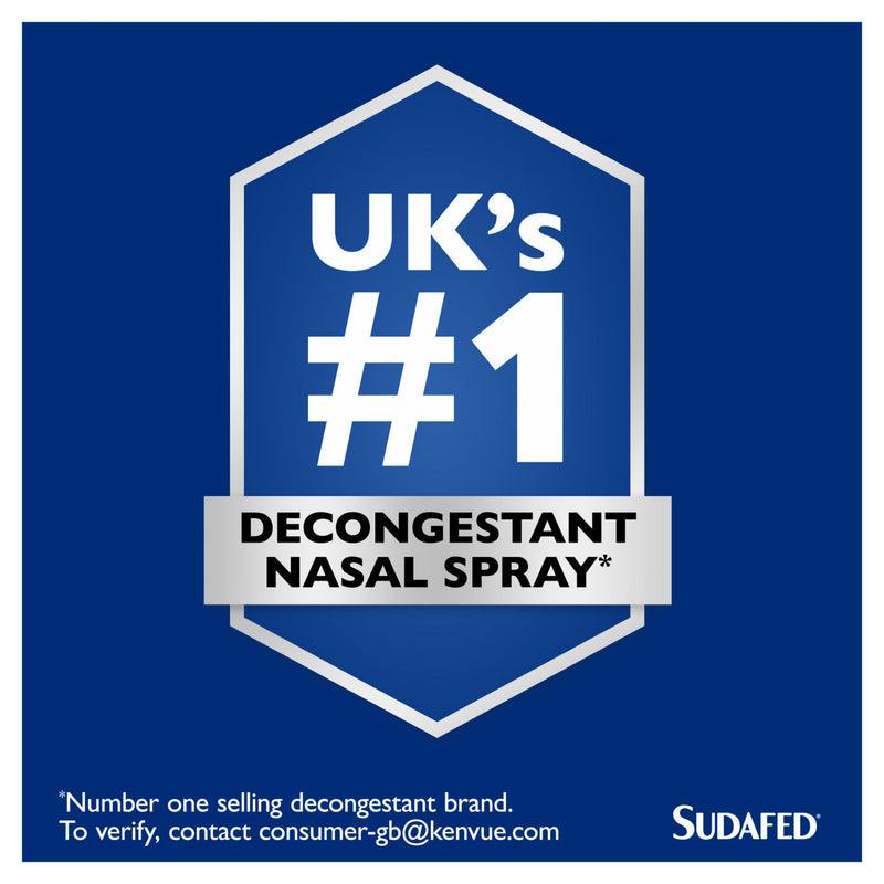Sudafed Blocked Nose Spray Congestion Relief 15ml (British brand)