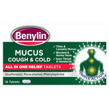 Benylin Mucus Cough & Cold All in One Relief Tablets GOODS ASDA   