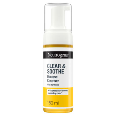 Neutrogena mousse cleanser with turmeric 150ml, imported from the UK