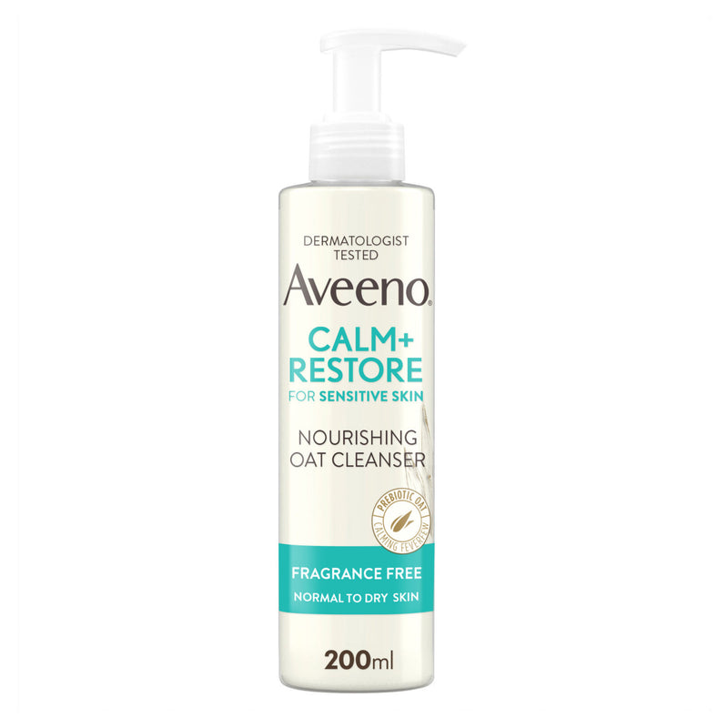 Aveeno Calm Restore nourishing oat face wash 200ml - British product