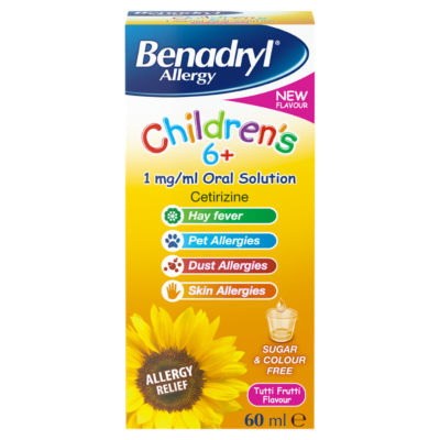 Benadryl Children's Allergy Syrup 60ml - British product