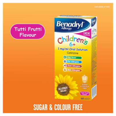 Benadryl Children's Allergy Syrup 60ml - British product