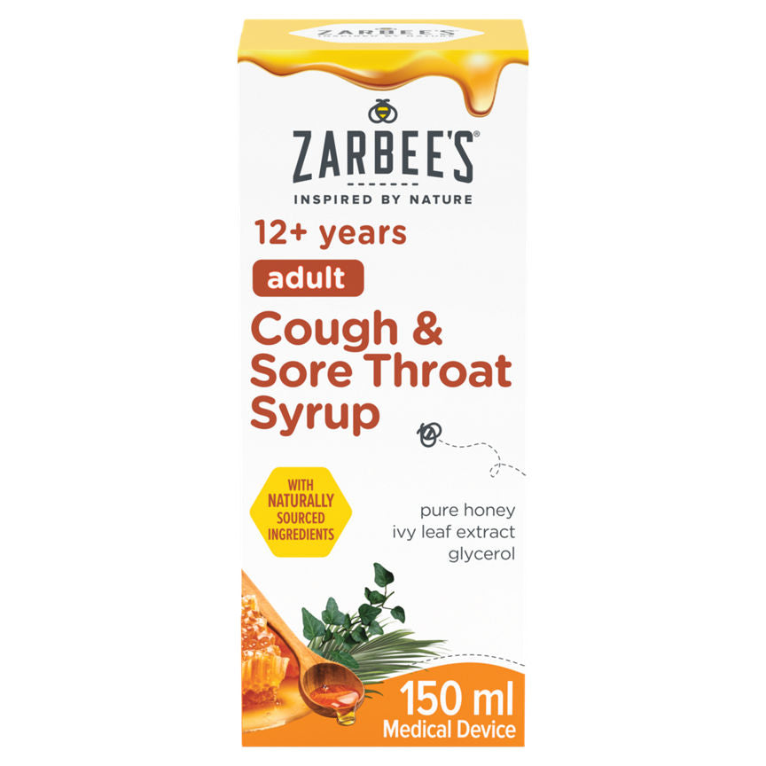 Zarbee's Adult Cough & Sore Throat Syrup 150ml