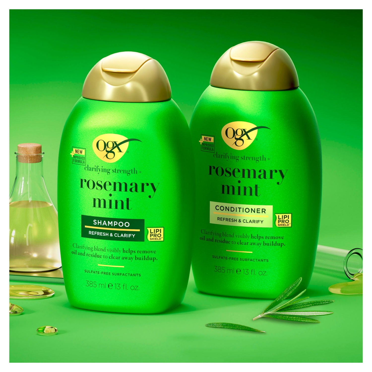 OGX clarifying rosemary mint shampoo 385ml, UK version
