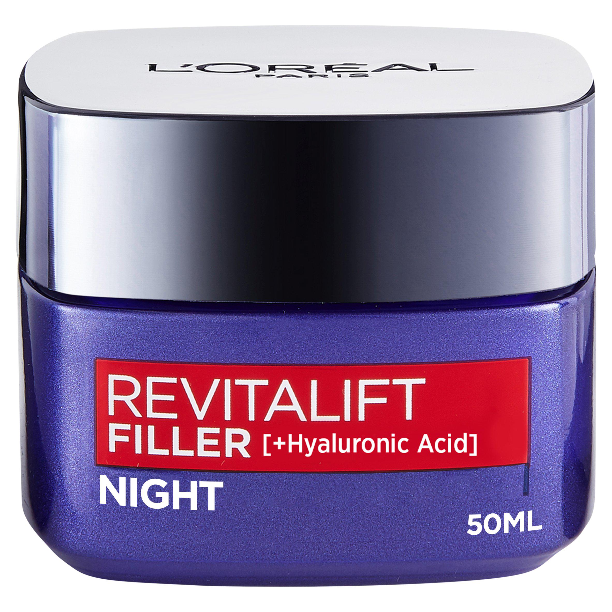 L'Oreal Paris Revitalift Filler Renew Anti-Ageing Night Cream 50ml All Sainsburys   