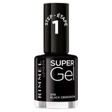 Rimmel Supergel Nail Polish Black Obsession GOODS Superdrug   