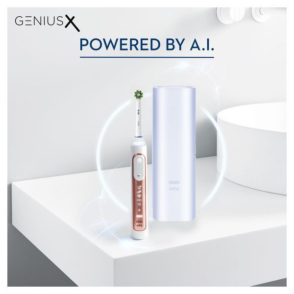 Oral-B Genius X Rose Gold Electric Toothbrush By Braun GOODS Superdrug   