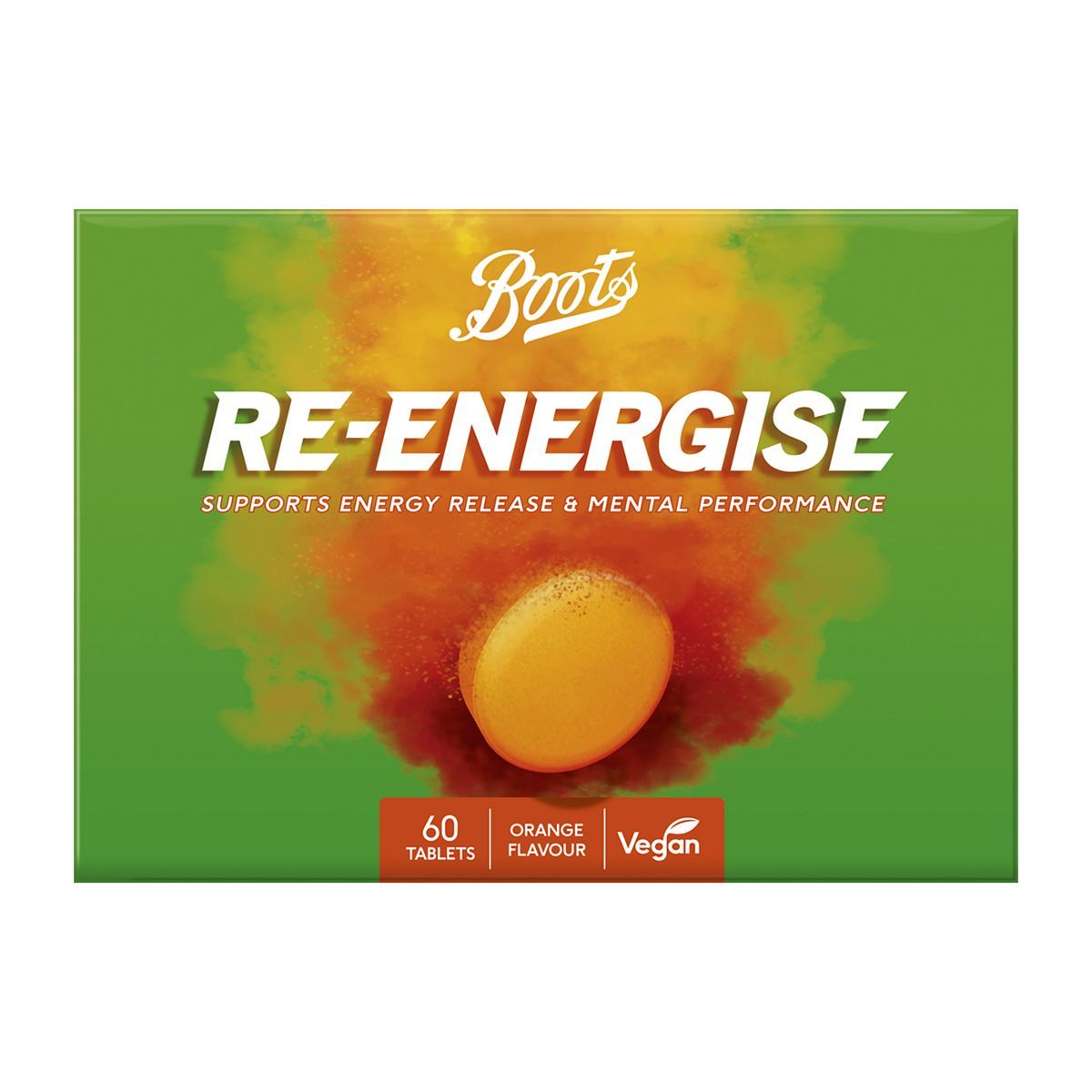 Boots Re-Energise Orange 60 Effervescent Tablets Vitamins, Minerals & Supplements Boots   