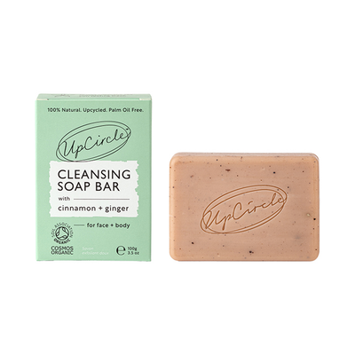 Holland & Barrett UpCircle Cleansing Soap Bar Cinnamon Ginger Exfoliating 100g- Buy online at McGrocer