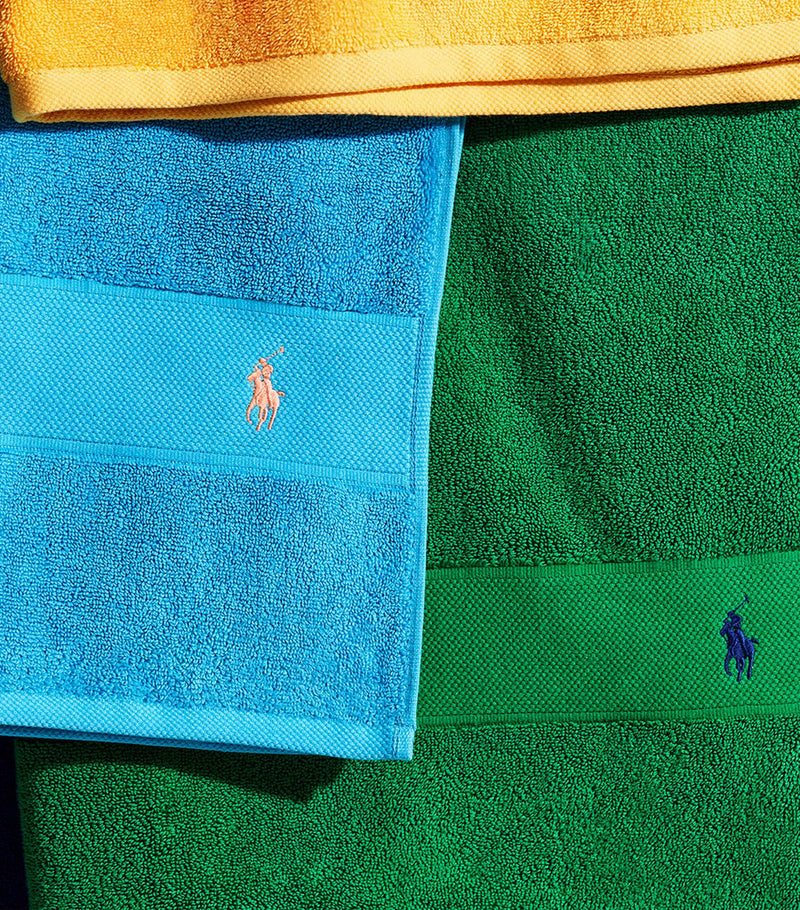 Ralph Lauren Polo Player hand towel 50cm x 100cm, imported from the UK