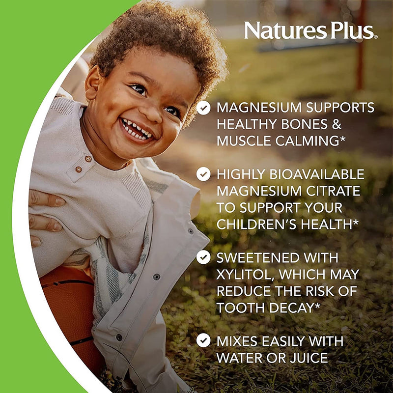 Nature's Plus MagKidz children's magnesium chewables 90 count (British brand)