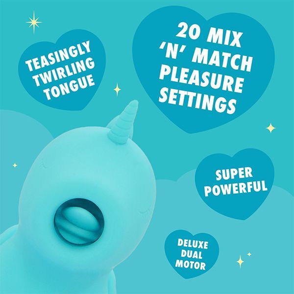 Unihorn Mount'n Peak The Pointy Tongued One mini vibrator, UK version