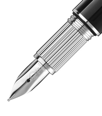 Harrods Platinum-Plated Fountain Pen with Gold Nib, Approx. 13.5cm Length- Buy online at McGrocer