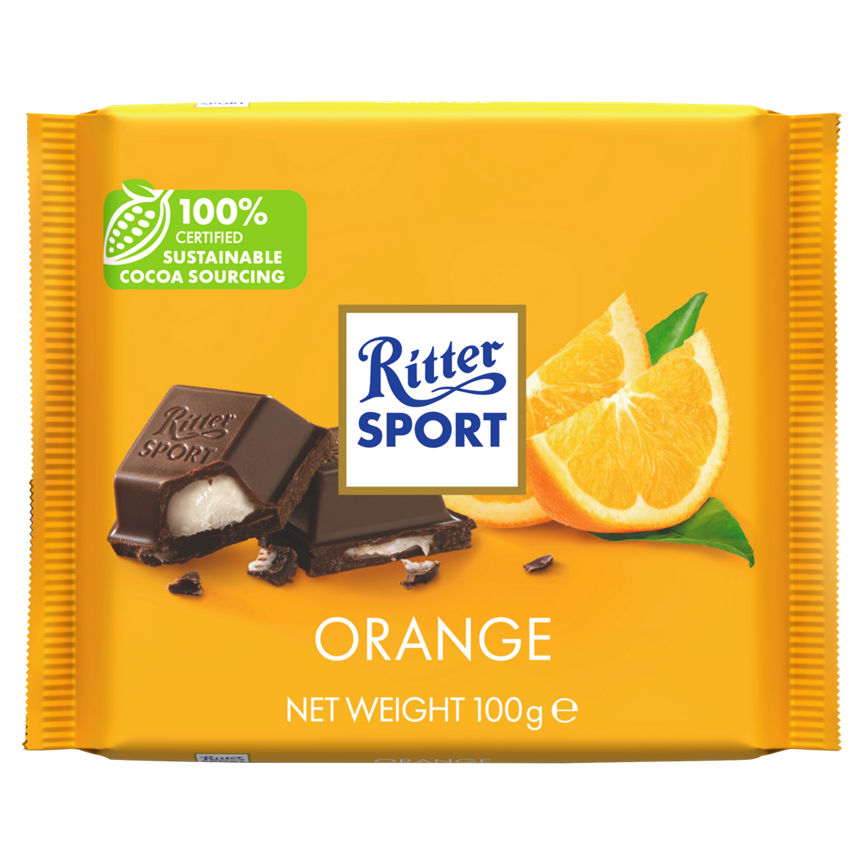 Ritter Sport Orange Chocolate Bar GOODS ASDA   