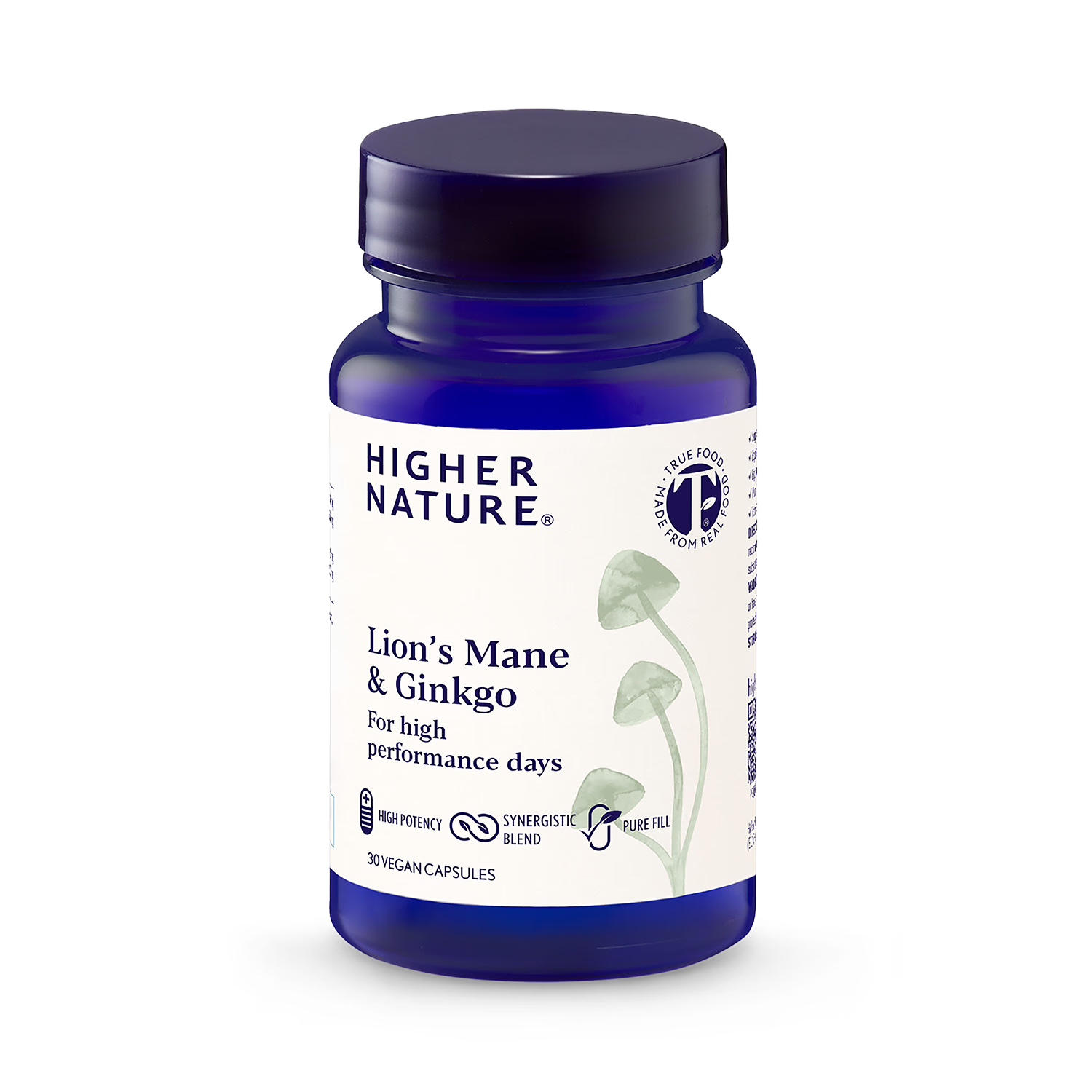 Lion's Mane Ginkgo nootropic blend 30 capsules, imported from the UK